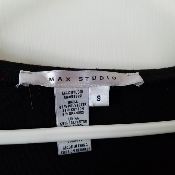 Max Studio Dress Women's Small Red/Black - Picture 2 of 4